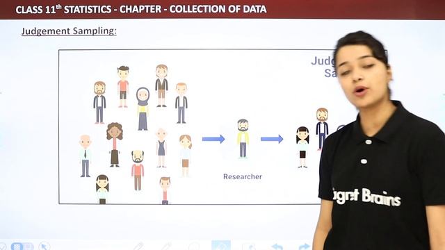 Judgement Sampling - Collection of Data | Class 11 Economics - Statistics смотреть онлайн