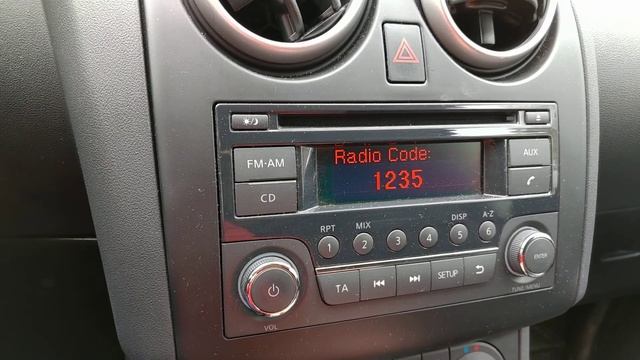 Как определить серийный номер магнитолы НИССАН КАШКАЙ