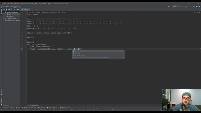Random Password Generator Beginner Python Project! смотреть онлайн