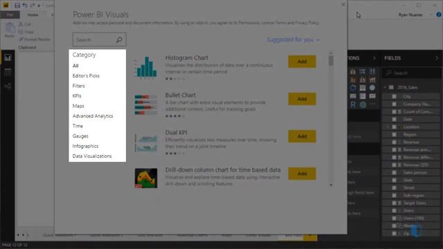 Importing Custom Visuals into Power BI Desktop смотреть онлайн
