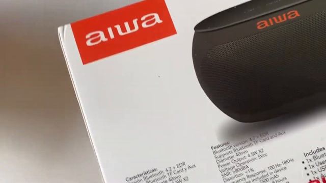aiwa aw31cb Bluetooth speaker review price 30usd смотреть онлайн