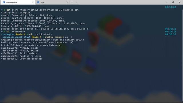 ContainerSSH in Docker Quick Start смотреть онлайн