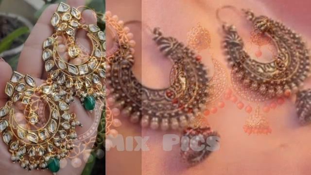 Stunning Earrings | Latest heavy design earrings | Jhumka style | Mix Pics смотреть онлайн