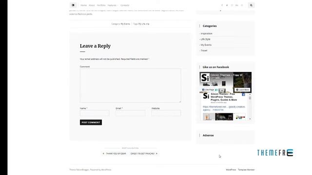 SiliconBlogger - Clean Personal Blog WordPress Theme TMT | Free Templ смотреть онлайн
