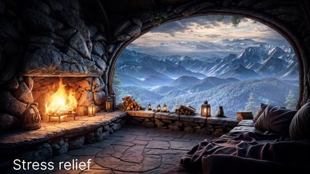 Moonlit Melodies: Calm Piano for Sweet Dreams,Fire Sound. смотреть онлайн
