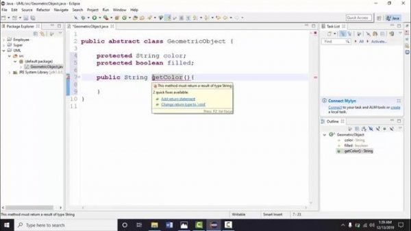 UML to Java Code Practical Example | Part 1
