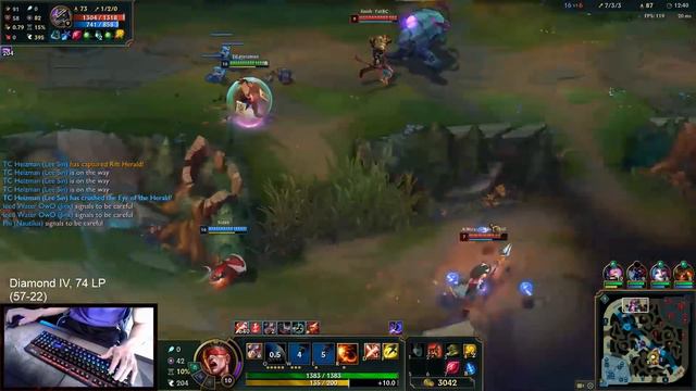 ANOTHER CHINESE BLINK KICK PULLED OFF IN GAME (SICK) - League of Legends смотреть онлайн