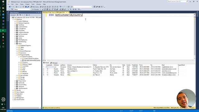 SQL Stored Procedures maken en parameters gebruiken смотреть онлайн