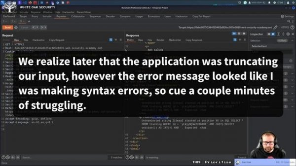 Portswigger Web Academy - Visible Error-based SQL Injection - Lab Walkthrough