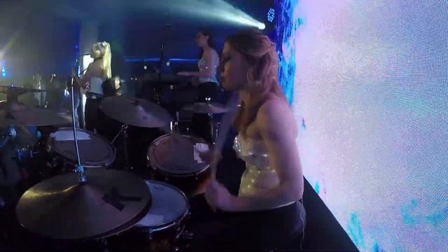 Барабанщица Оля Долгополова. Olya Dolgopolova female drummer.. смотреть онлайн
