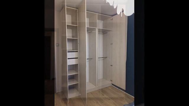 Шкаф из ЛДСП EGGER с интегрированными ручками смотреть онлайн