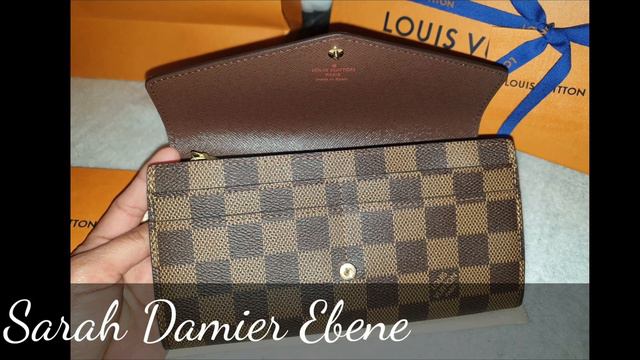Unboxing my LV Wallet | Sarah Damier Ebene смотреть онлайн
