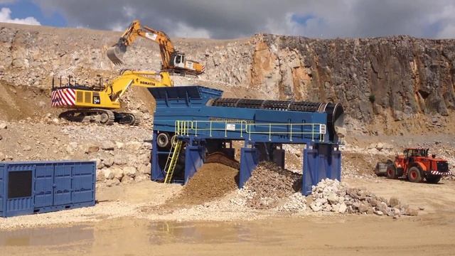 Тяжелый мобильный барабанный грохот (троммель) Hercules HT182M смотреть онлайн