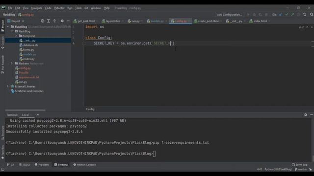 Flask Blog App Development | Deployment on Heroku | Python with Flask Tutorial #19 смотреть онлайн