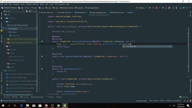 Firebase Android - Obtener Lista de datos en Realtime Database - RecyclerView смотреть онлайн