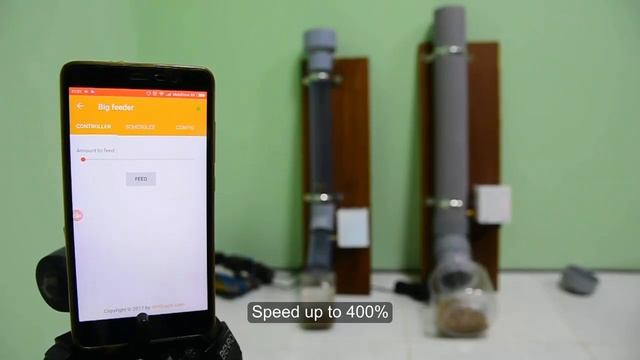 Demo of DIY automatic pet feeder made from water pipe смотреть онлайн