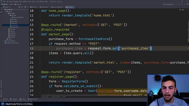 Flask Full Series - Web Application Development with Python - Item Purchasing Part 2 - Episode 15 смотреть онлайн