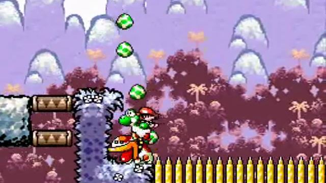 NEW!SMW2 Yoshi's Island - 2-1 - Woof! Doggy dog the doggy wall! смотреть онлайн
