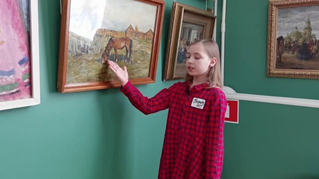 Проект «Юный экскурсовод». Варвара Аверина о картине Леонида Туржанского «Этюд с лошадью» (1914). смотреть онлайн