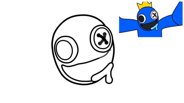 How to Draw Rainbow Friends 2 BLUE JUMPSCARES - ROBLOX смотреть онлайн