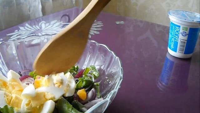 Вкусный и полезный САЛАТ СО ШПИНАТОМ без майонеза - хороший весенний рецепт быстрого приготовления смотреть онлайн
