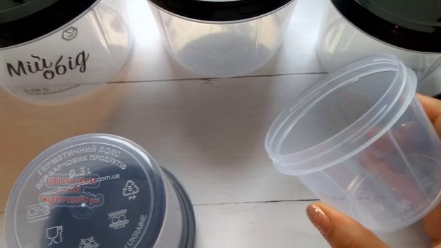 Обзор пластиковой посуды от ТМ "Народный продукт", стикеры для подписей на посуде. смотреть онлайн