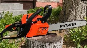 Обзор бензопилы PATRIOT PT 3818. Натяжение цепи. Приготовление бензиновой смеси. Пила. Цепная пила.