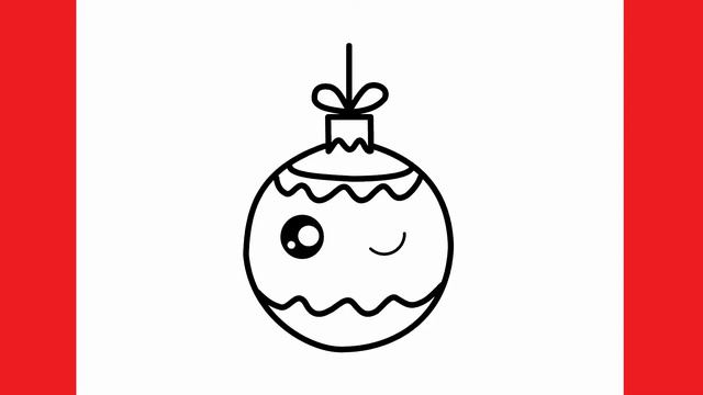 How to draw a Christmas tree ball смотреть онлайн