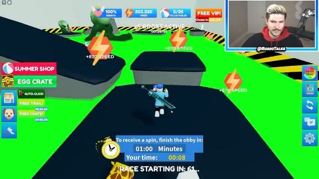 Becoming The FASTEST PLAYER In SPEED RUN SIMULATOR! смотреть онлайн