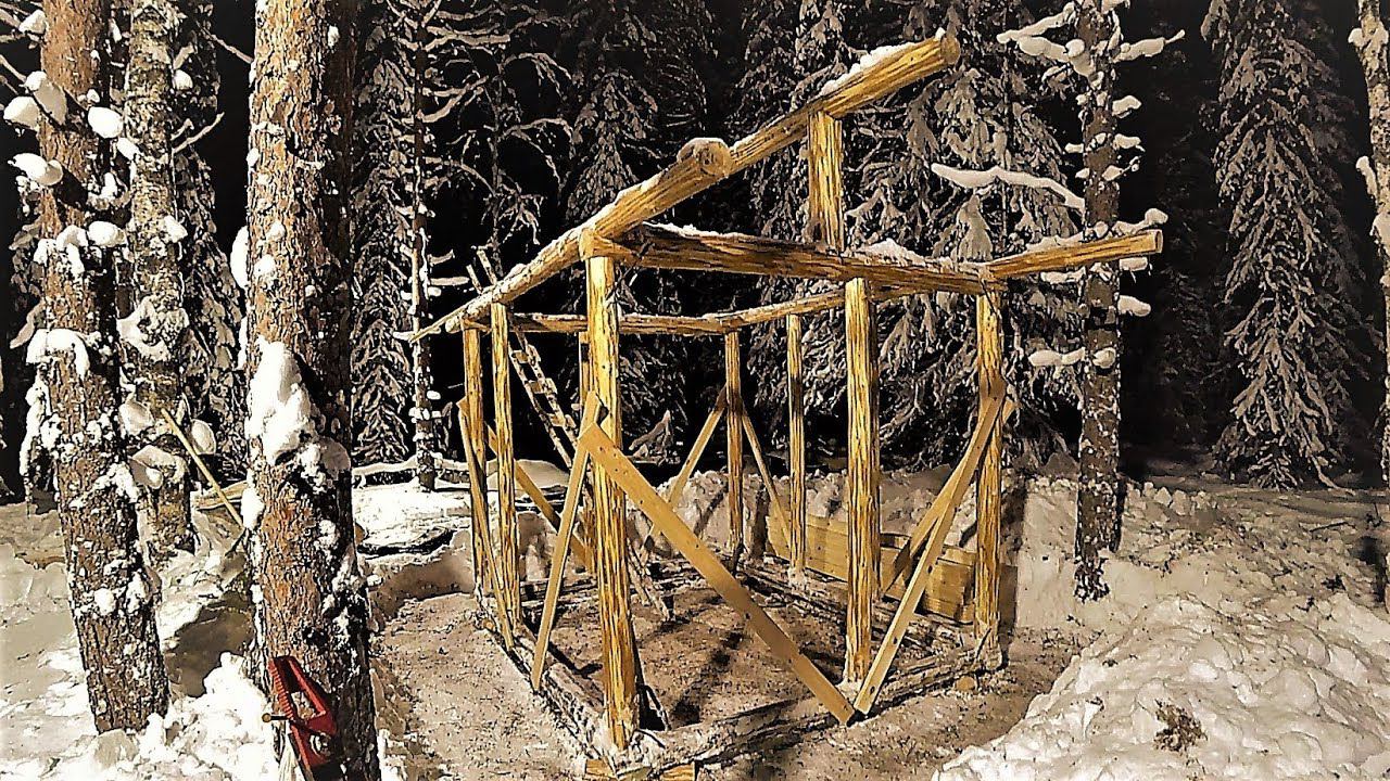 ТАЙГА. ПЯТЫЕ СУТКИ В ПАЛАТКЕ! ПОДГОТАВЛИВАЮ ИЗБУ К СТРОИТЕЛЬСТВУ! ЗАВОЖУ СТРОЙМАТЕРИАЛ К 2020 ГОДУ. смотреть онлайн