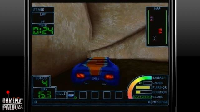 Gameplay Palooza - Sega Saturn - Impact Racing Gameplay смотреть онлайн