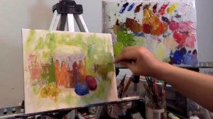 Пасхальный этюд маслом Татьяна Зубова Zartschool