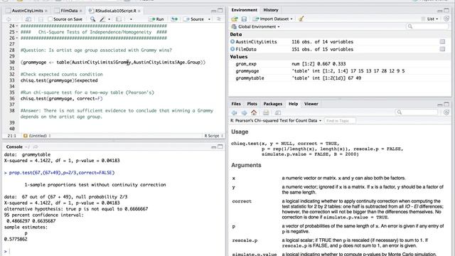 AP Statistics | RStudio Chi-Square Tests & Inference for Regression/Slope смотреть онлайн