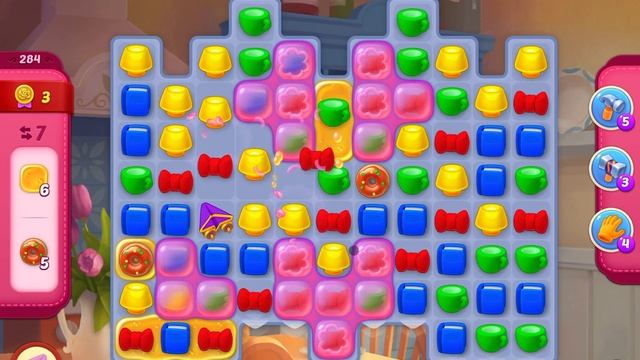 HomeScapes Level 284 No Boosters (15 Moves)