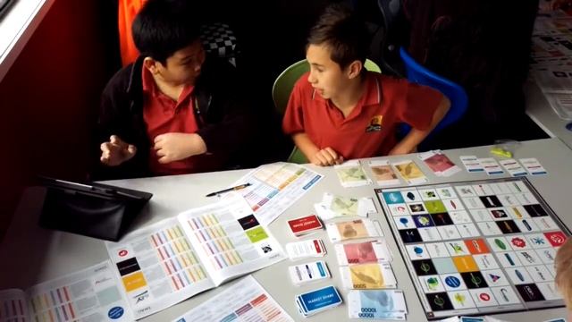 The Gardens School playing Market Share Business Board Game смотреть онлайн