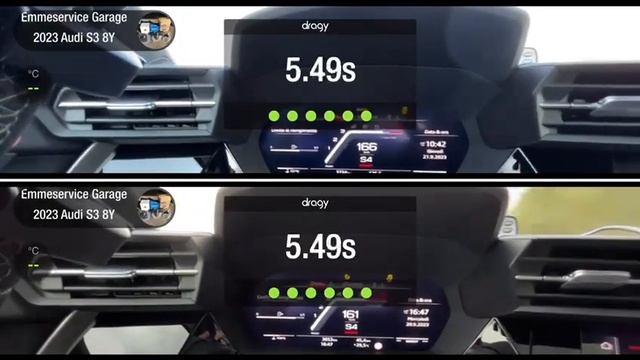 Audi S3 8Y MY23 stage 2 mid boost TCU stock ( no readable) 100-200 km/h fuel 95 Ron смотреть онлайн