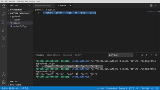 Python 3 - Episode 26 - Working with JSON смотреть онлайн