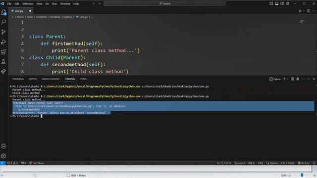 single Inheritance in Python Telugu | Quest #pythonprogramming #pythontelugu #letsquest #oops #oop смотреть онлайн