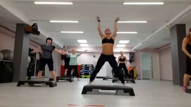 степ / step / кардио / силовая / cardio workout смотреть онлайн