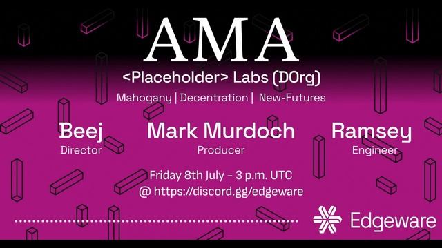 AMA with Placeholder Labs (DOrg) смотреть онлайн