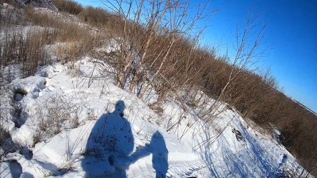 Опасное катание с отвалов на снегокате с сыном. Падение с горы 4 раза. Новинка.