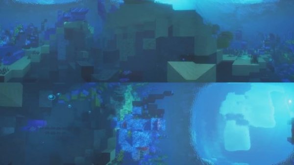 360° Underwater World Minecraft 4K Virtual Reality Video || RTX ON