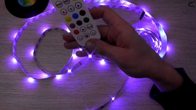 Светодиодная лента RGB на smd 5050 с Bluetooth и пультом посылка с AliExpress смотреть онлайн
