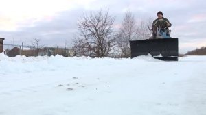 Самодельный снегоуборочный трактор