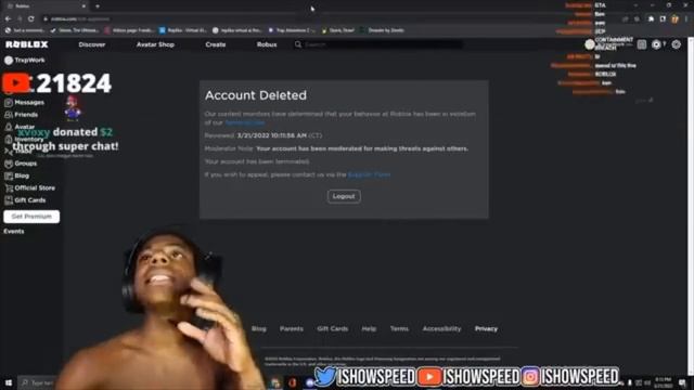IShowSpeed Roblox Username!!!? смотреть онлайн