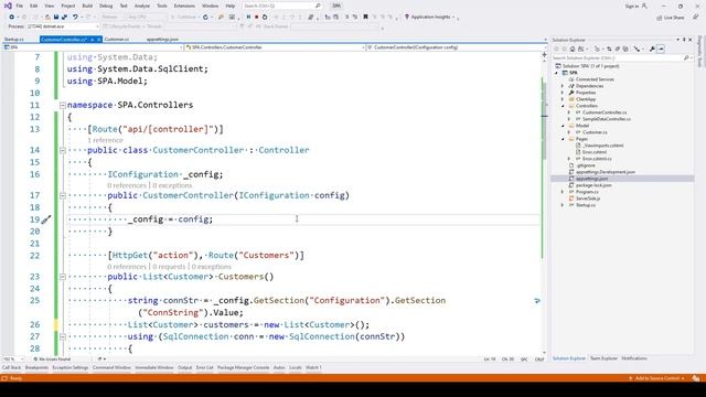 Developing Single Page Applications using ASP.Net Core - Read Data смотреть онлайн