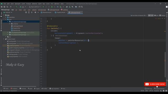 How to Create Bitmap Image in Jetpack Compose | Android | Kotlin | Make it Easy смотреть онлайн