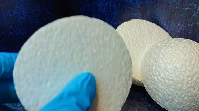 Заготовка для декорирования из пенопласта Полусфера d 9 см