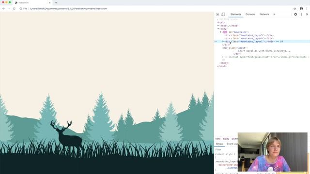 Создаём красивый parallax-эффект | HTML, CSS, JS смотреть онлайн