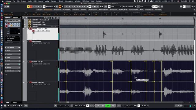 010 Cubase12 Audio Warp  -  Electro Guitar